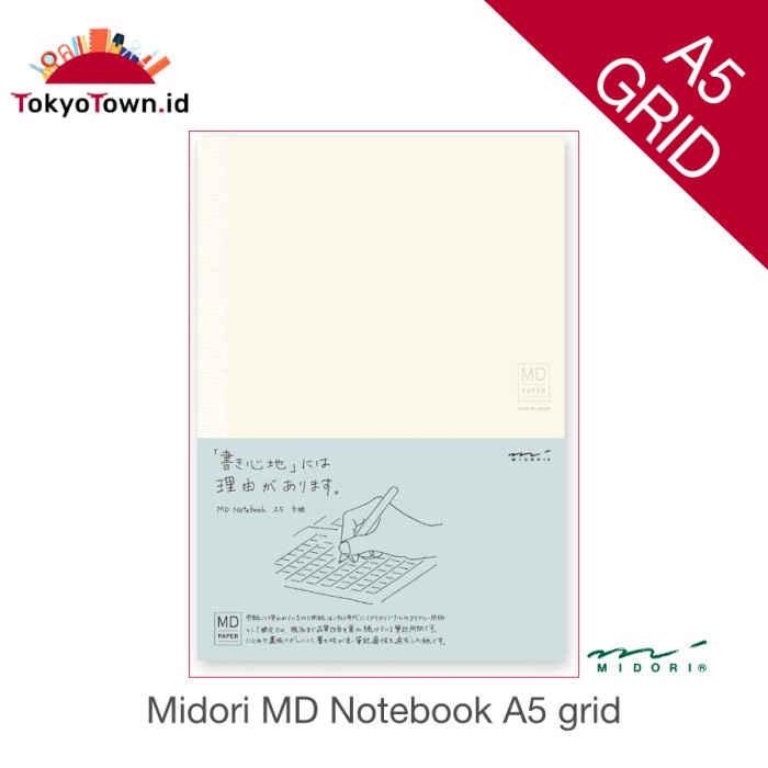 

Terlaris Midori Md Notebook Journal A5 Grid