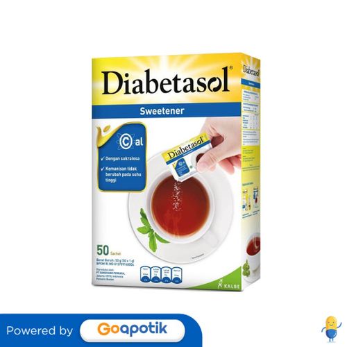 

DIABETASOL SWEETENER BOX 50 SACHET