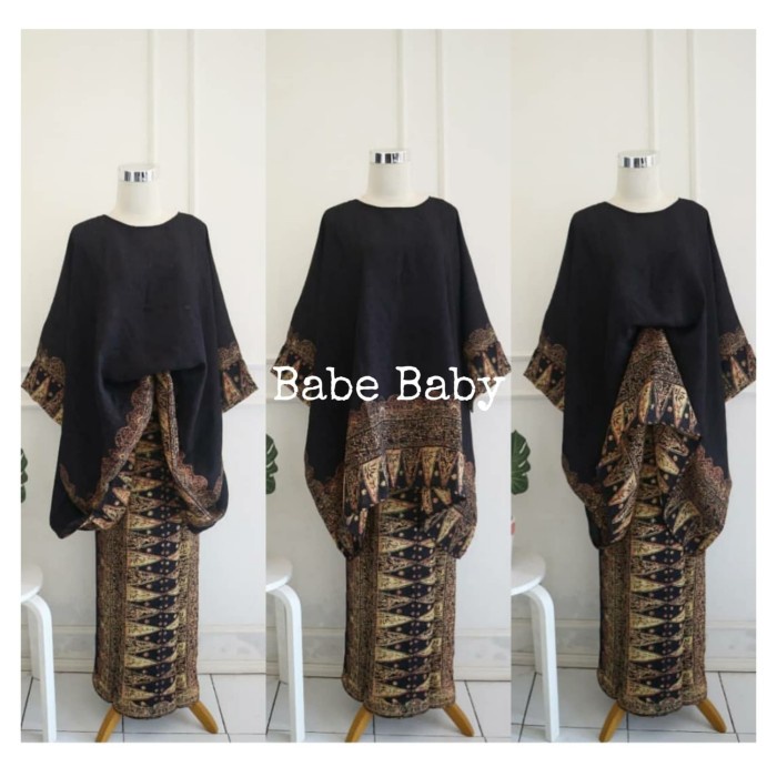 [Original] Setelan Baju Kurung Kaftan Batik Terbatas