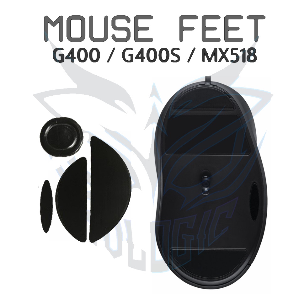 Ready Mouse Feet Glide Logitech G400 / G400S / MX518 - Mousefeet Skates PTFE ➶⁎✶