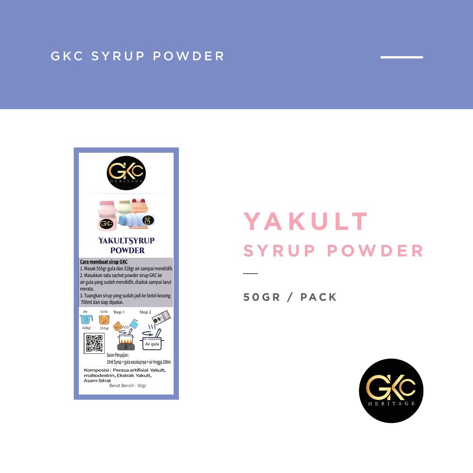 

BERKAH SHOPEE⚡ Yakult Bubuk Sirup / Yoghurt Yogurt Powder Syrup Serbuk Minuman Powder Drink 50 gram GKC Heritage