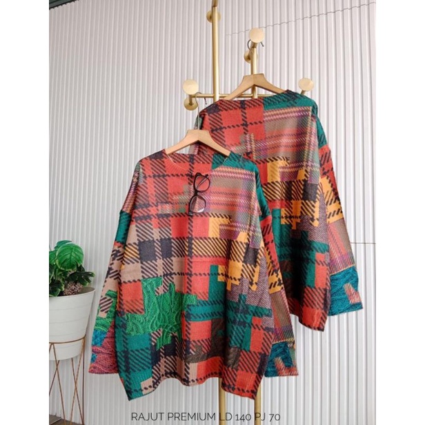 blus rajut import premium fashion wanita modern