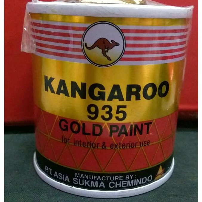 

Super Promo CAT WARNA EMAS KANGAROO GOLD 935 ( 1 KG ) / CAT MINYAK BESI KANGGURU Paling Popular