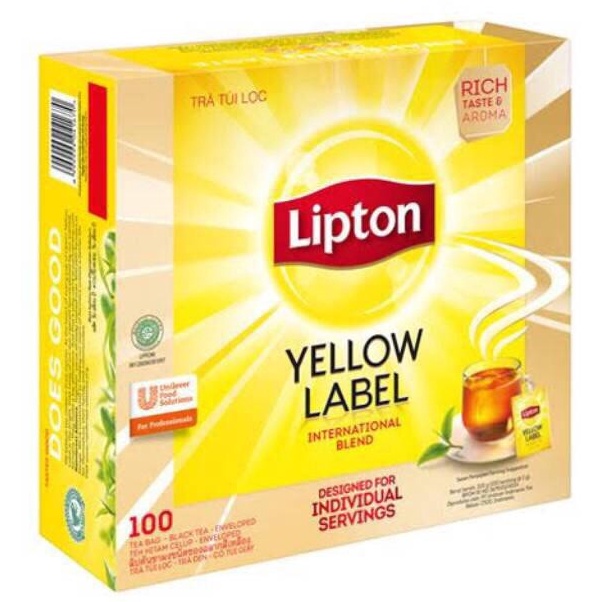 

Ready Stok Lipton Yellow Label Tea Teh No Envelope isi 100 sheet @2gr Big Sale