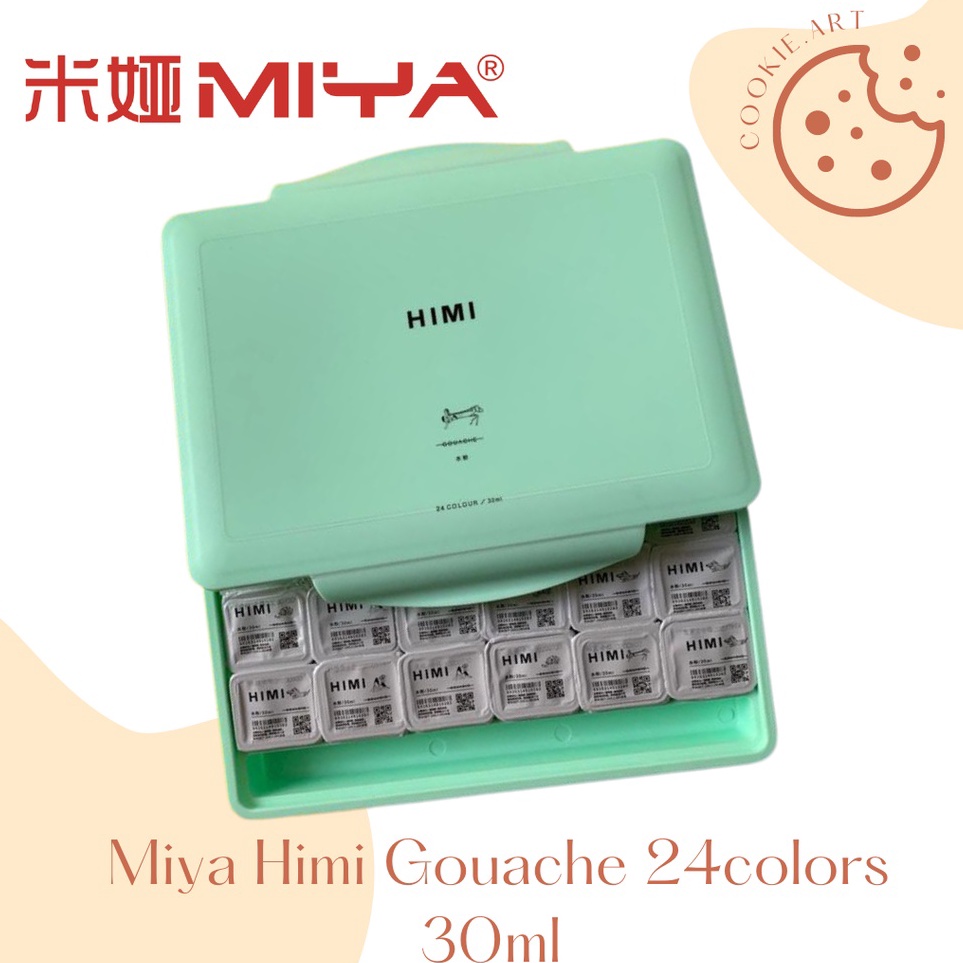 

←✻ Miya Himi Gouache Paint Cat Set 24 Colors x 30ml Ready stock