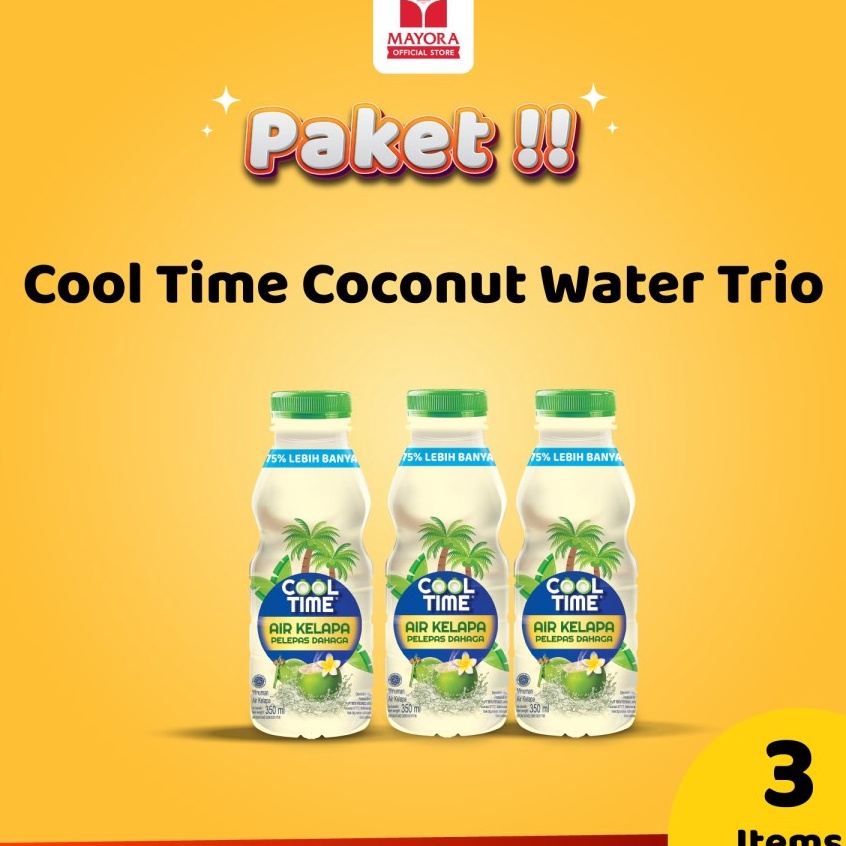 

Produk OkeFf4F9 Cool Time Coconut Water Trio - 350 ml