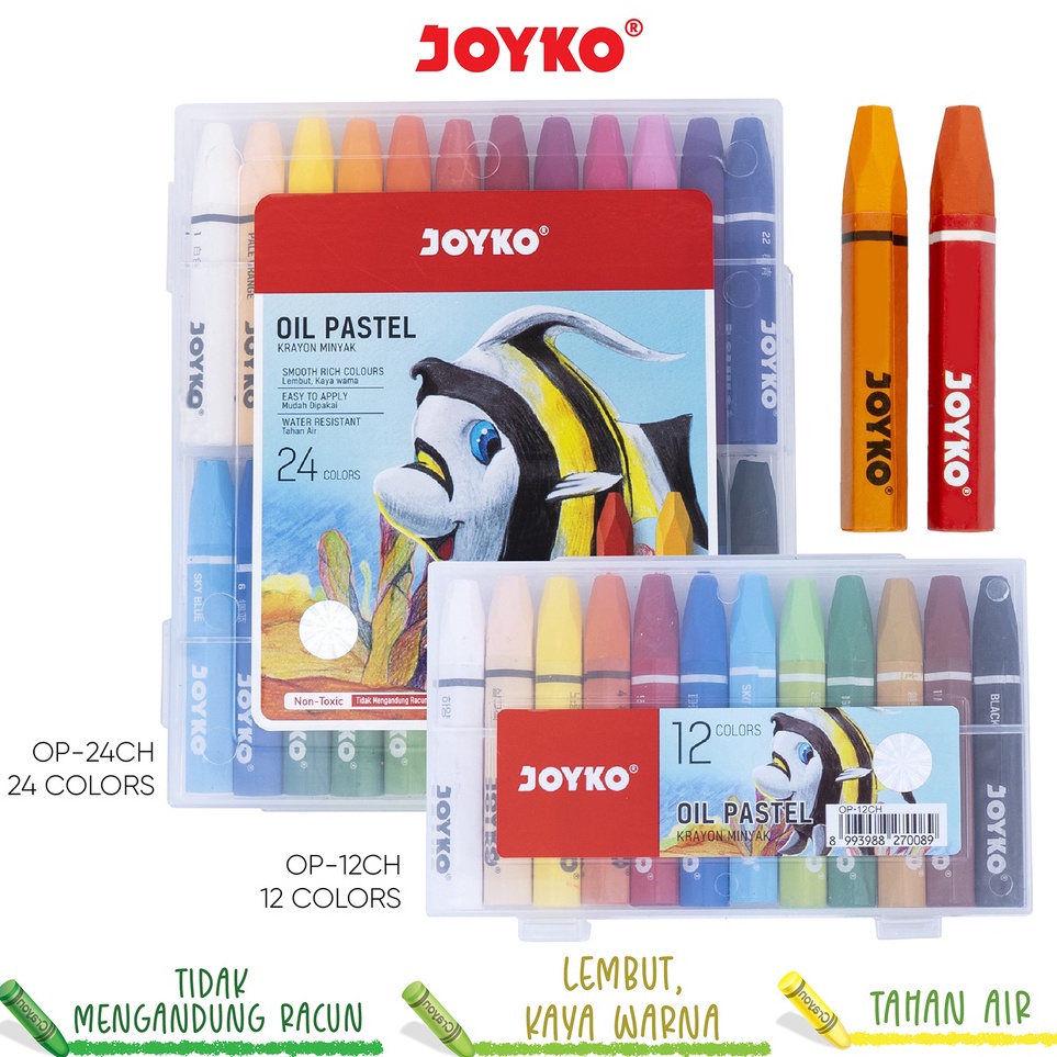 

Terlaku. Krayon Minyak Oil Pastel Joyko OP-CH Pasti Murah
