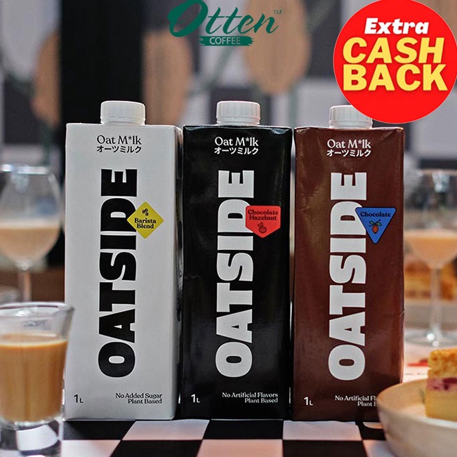 

Dijual Murah Oatside Oat Milk 1L Chocolate Hazelnut Barista Blend | Susu Oat Gandum Stock Banyak