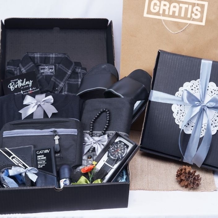 

MALL Hempers Kado Ultah isi Kemeja Cowok Ulang tahun/hadiah wisuda/hampers lebaran/kado anniversary buruan