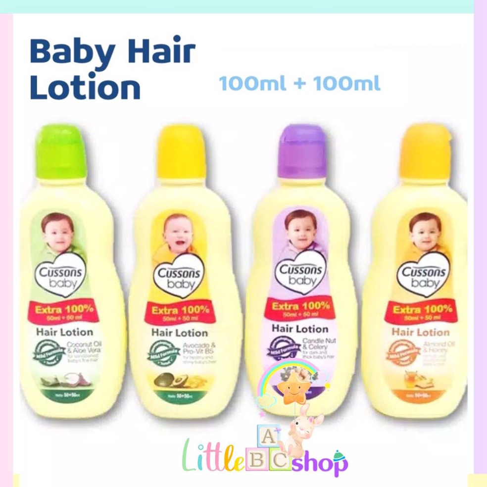 Harga Termurah.. Cussons Baby hair lotion 100ml+100ml / Cussons hair lotion 100ml