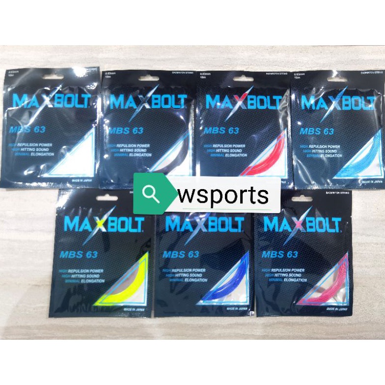 Top Sale Senar Badminton Maxbolt MBS 63 MBS63 Original