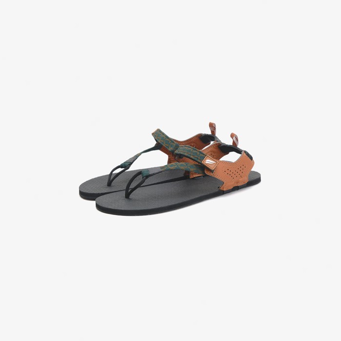 TAPAK BAREFOOT FLIP FLOPS (SANDAL PYOPP FLEDGE) - FOREST GREEN