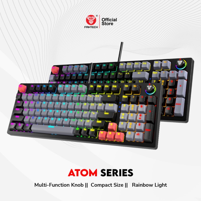 Fantech ATOM96 MK890 RGB Keyboard Gaming Mechanical Full Size