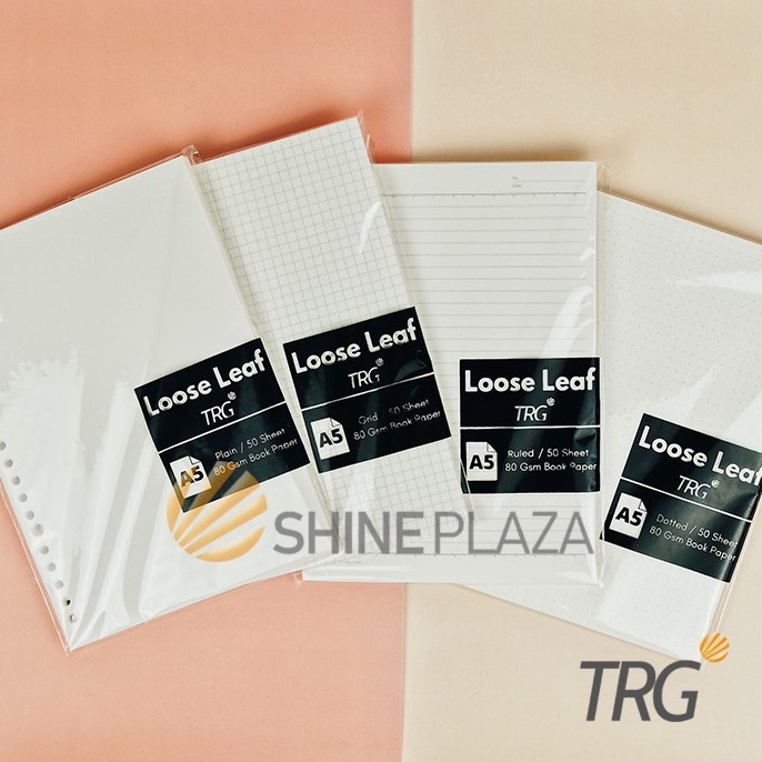 

5.5 FLASH SALE Isi Loose Leaf A5 TRG - Refill Binder Paper A5 Bookpaper Dot Grid Plain Ruled TRG