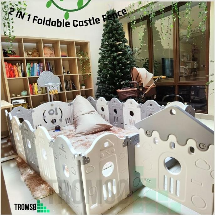 Tromso Pagar Lipat Bayi / Pagar Keamanan Anak / Baby Fence CASTLE
