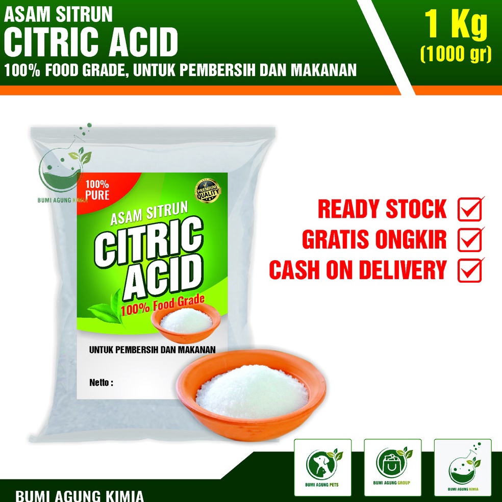 

Pro Hematp6P0b CITRIC MONOHYDRATE/ CITRUN / SITRAT - 1 KG FOOD GRADE 1KG PREMIUM