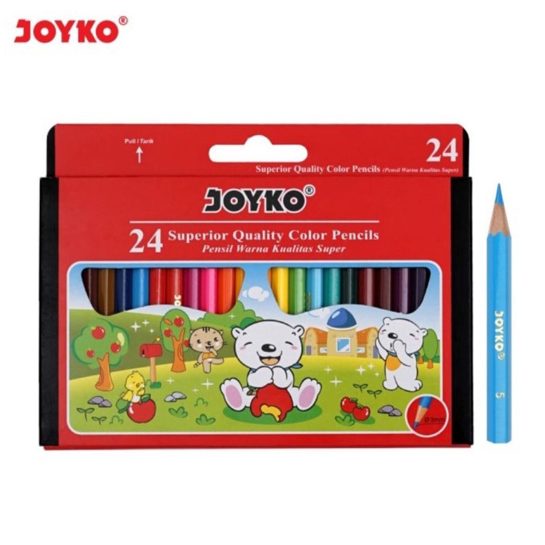 

10.10 Flash Sale Pensil Warna Pendek 24 Warna Joyko CP-S24 Color Pencils