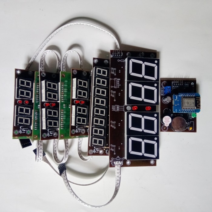 modul kit jam masjid digital 7 segmen