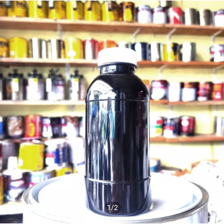 

12.12 SALE Cat super deep black pu hitam solid pekat 1/4 200ml ecer