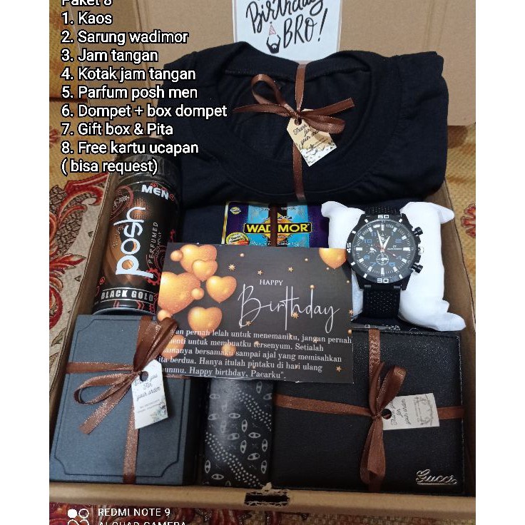 

LRVL9807 5.5 COD Hampers Cowo kekinian/ Kado ulang tahun cowo/ Kado sempro/ anniversary/