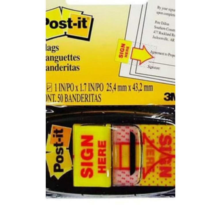 

10.10 BRANDS FESTIVAL Post It sign here 3M