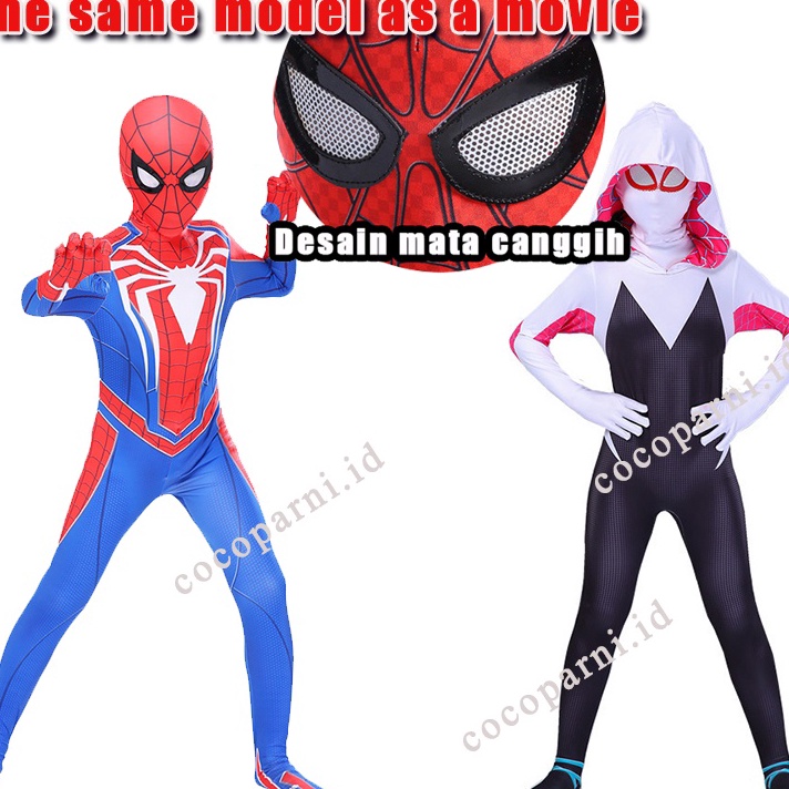 Grosir Makeup party Spider Gwen Kostum Spiderman Anak-Anak Avenger Superhero Costume impor