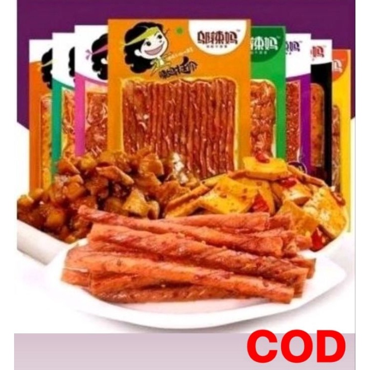 

Dipesan ya [HALAL](100gr)TERMURAH WULAMA LATIAO邬辣妈 VEGETARIAN DOU JUAN/cemilan snack cina La tiao/ latiao/PROMO LATIAO/la tiao