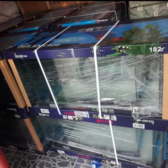 Aquarium bending / lengkung iglass 900 182 L