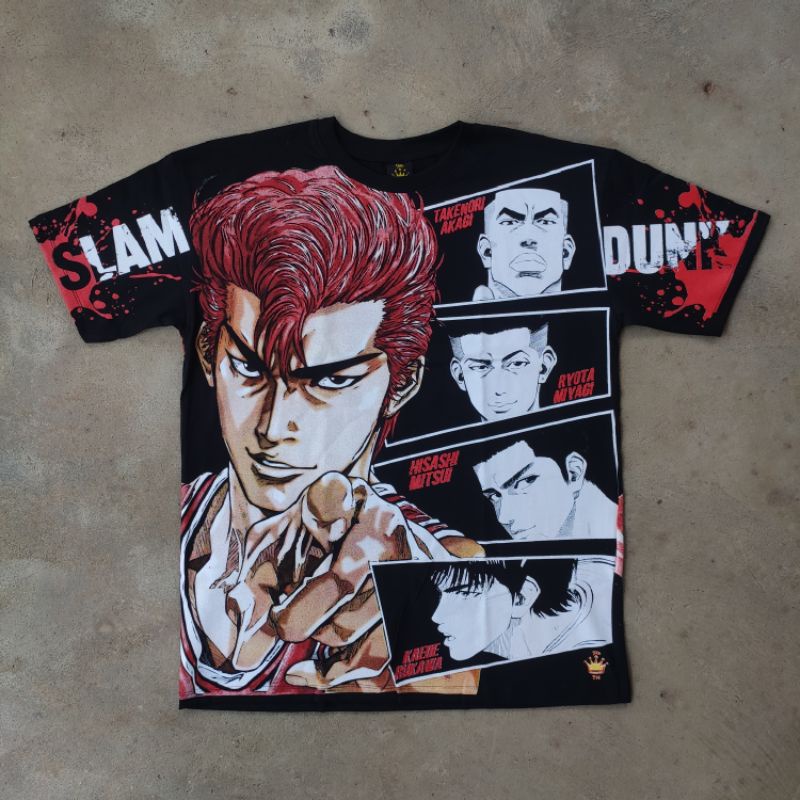 kaos full print bootleg slam dunk