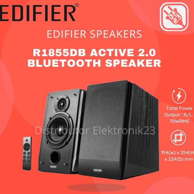 Edifier R1855DB Bluetooth 5.1 Speaker with SUB OUT 70W RMS Speakers