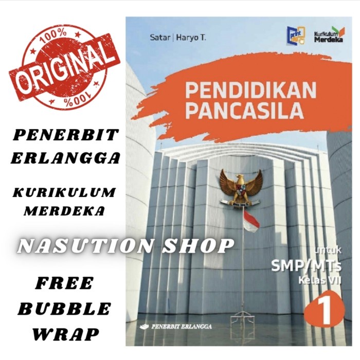 

NEW Buku Pendidikan Pancasila Kelas 1 / 7 SMP Erlangga Kurikulum Merdeka