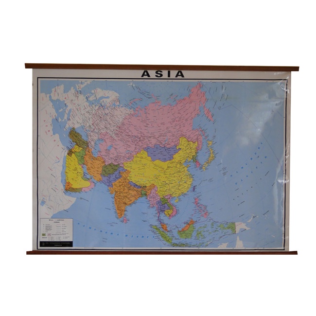 

NEW Peta Benua Asia (Bingkai)