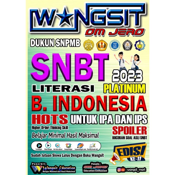 MUST HAVE TERMURAH [TPS SNBT 2023] (ORI) BUKU WANGSIT OM JERO UTBK SNBT 2023 TERLARIS