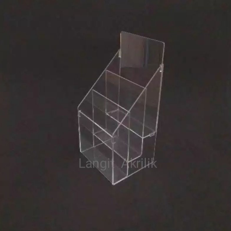 

Acrylik display brosur 10 x 21(1/3 A4) 3 susun [ART. N5E2]