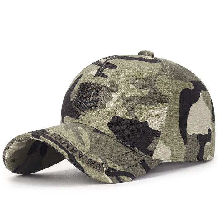 Topi Baseball cap : US ARMY - Topi baseball topi pria topi wanita - CAMO ARMY(T9Q3) Topi Pria Keren 