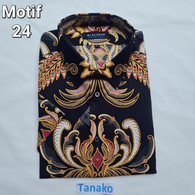 kemeja batik ALISAN lengan pendek BIG SIZE 16.5 17.17.5.
