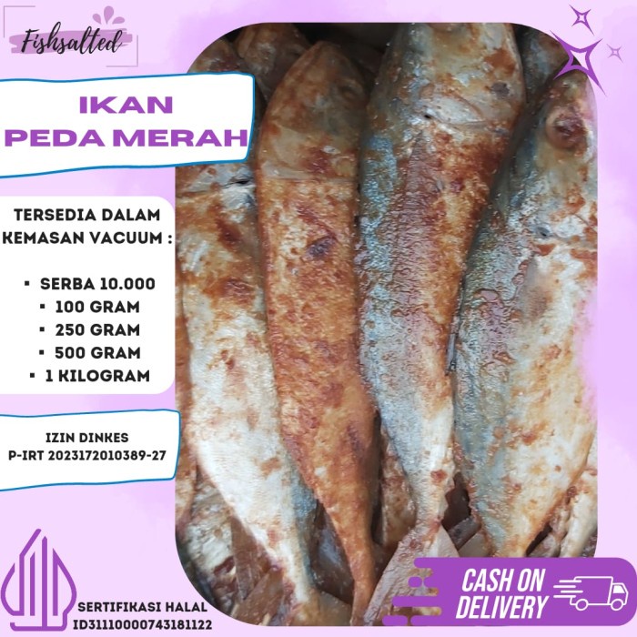 

Ikan asin peda merah super 1KG
