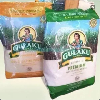 

Gula Pasir GULAKU Murni Premium kemasan 1 kg Food Sugar Tebu Alami