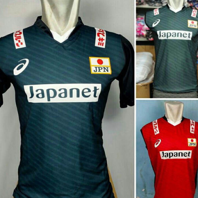 Harga Heboh jersey Volly Timnas Japan kaos olahraga.