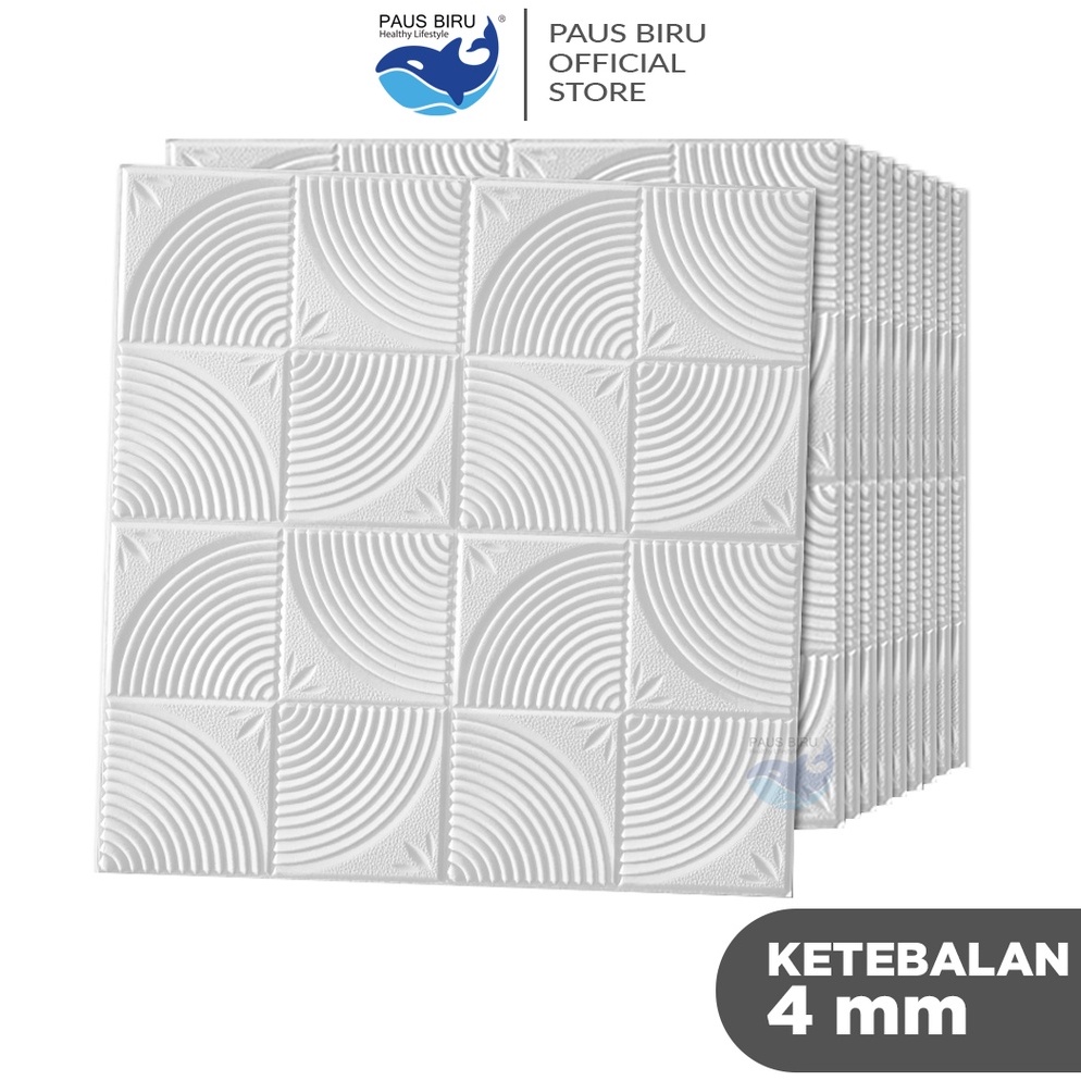 PRODUK AWAL TAHUN Paus Biru - Wallpaper 3D FOAM / Wallpaper Dinding 3D Motif Foam Batiky/Wallfoam Batik 4MM