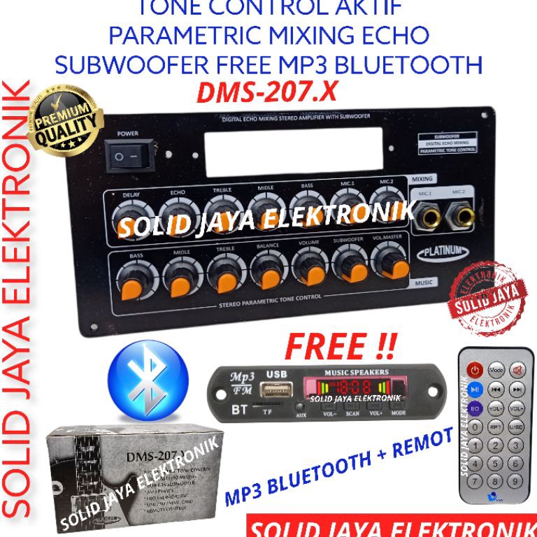 SPECIAL PRICE TONE CONTROL AKTIF MP3 BLUETOOTH DMS207 DMS-207.X BT TONE KONTROL MIXING MUSIK ACTIVE 