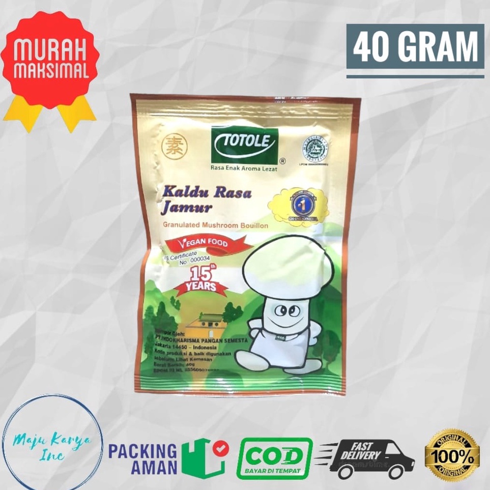 

Grosir Totole Kaldu Jamur 40 Gram