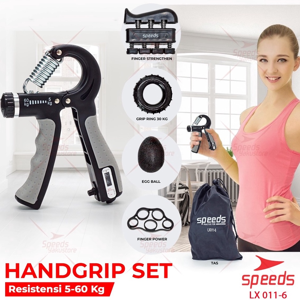 M0del B4ru SPEEDS Handgrip Set 5in1 Multifunction Alat Olahraga Tangan dan Jari Gym Fitness 011-6 SALE now