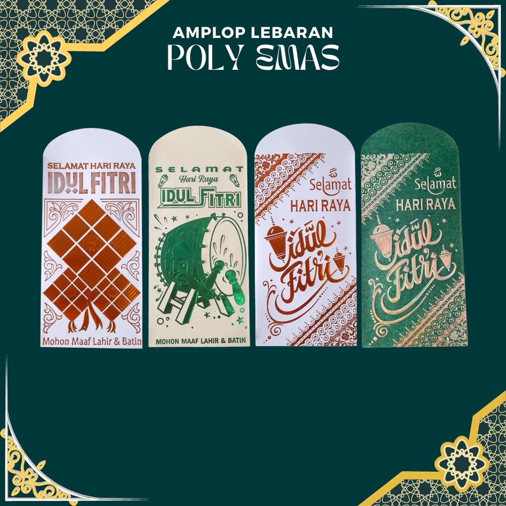 

Amplop Lebaran 2024 Poly Emas isi 10