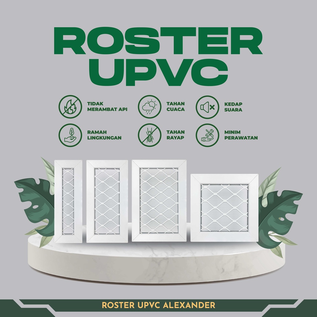 JENDELA UPVC ROSTER EXPANDA KASA NYAMUK