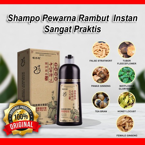 Zhi Ran Mei Shampoo Pewarna Penghitam Rambut Uban ZhiRanMei
