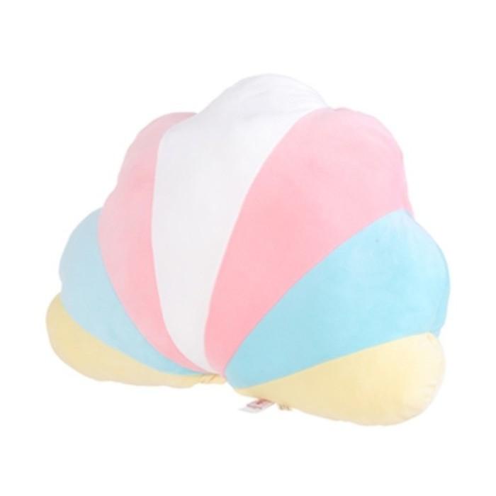 Boneka Bantal Kerang - Miniso Summer Rainbow Series Plus Pillow(Shell)