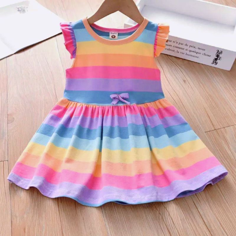 Dress Anak Perempuan 3 4 Tahun 2 5 6 Cewek Umur 9 12 Thn 1 7 8  Rok Mini Cwe Tk Usia 1Tahun Lucu Set