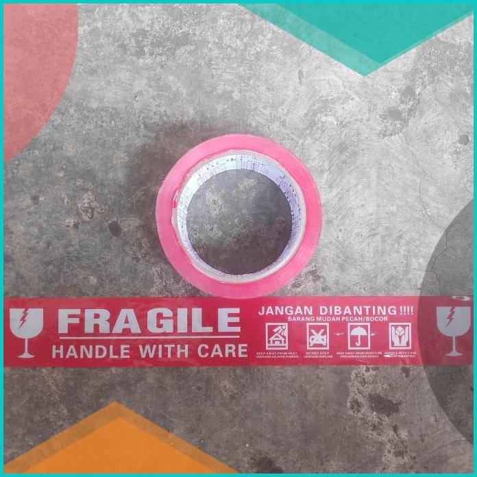 

lakban fragile lebar 48mm panjang 90yard nempel kuat tidak mudah putus 20JVLZ3 tools