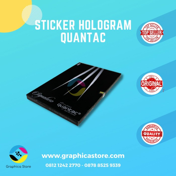 

✨Sale Sticker Hologram Hologram Laser A3 Quantac Terbaru